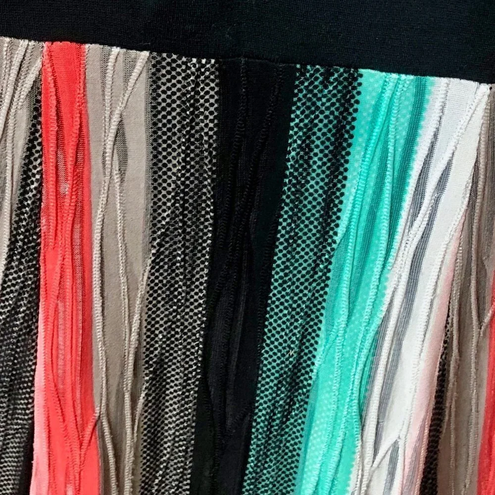 RUNWAY Dinh Ba Design Rainbow Textured Dress S - Picture 7 of 12